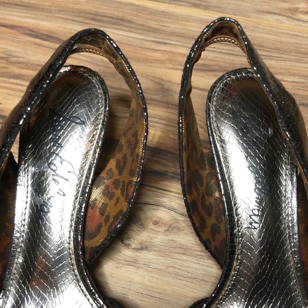 Sam Edelman Nova metallic kitten heel 8M - Picture 2 of 8